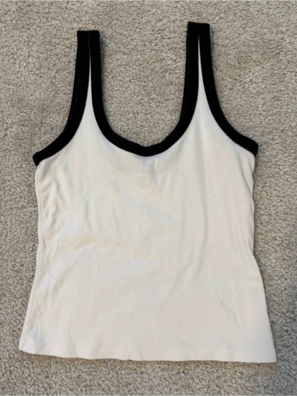 Abercrombie & Fitch black and white tank | M